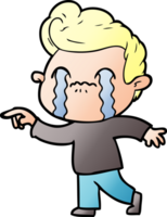 cartoon man crying png