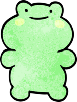 cartoon doodle frog png