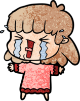 cartoon woman in tears png