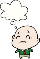 cartoon old man with thought bubble png