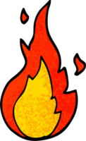 grunge textured illustration cartoon flame symbol png