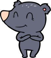 dessin animé amical d'ours png