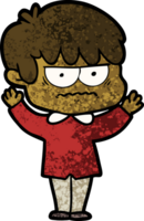 annoyed cartoon boy png