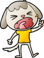 cute cartoon dog barking png