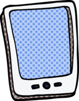 tecknad doodle pekskärm mobil png