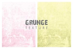 conjunto de resumen rosado y amarillo grunge textura antecedentes vector