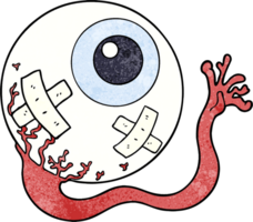 tecknad serie skadade eyeball png