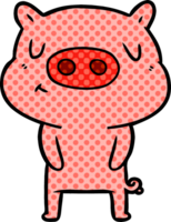 cerdo de contenido de dibujos animados png