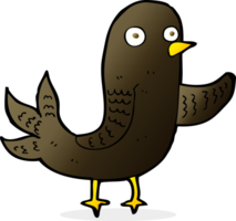 cartoon waving bird png