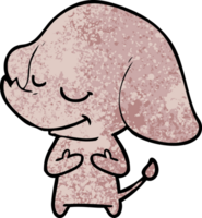elefante sonriente de dibujos animados png
