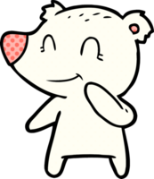 smiling polar bear cartoon png