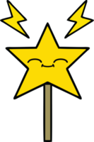 cute cartoon of a magic wand png