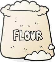 hand drawn cartoon bag of flour png