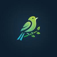 A Bird logo, A colourful gradient bird logo template vector
