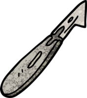faca de artesanato de desenho de ilustração texturizada grunge png