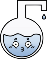 gradient shaded cartoon of a science experiment png