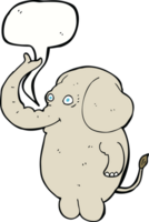 Cartoon lustiger Elefant mit Sprechblase png