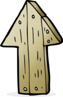 cartoon wooden direction arrow png