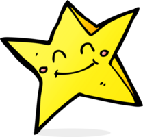 personagem de desenho animado estrela feliz png