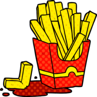 cartone animato Rifiuto cibo patatine fritte png