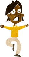 cartoon panicking man png