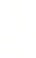 Pointing Alien Chalk Drawing png