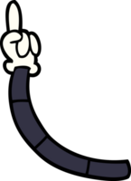 cartoon doodle retro hand gestures png