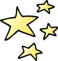 stelle di doodle dei cartoni animati png