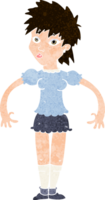 cartoon curious woman png