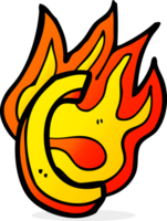 cartoon flaming letter png