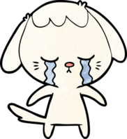 dessin animé chien qui pleure png