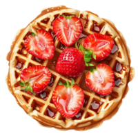 The Ultimate Guide to Strawberry Waffle Breakfast png