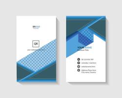 vertical business card template vector