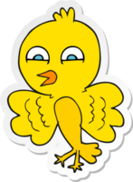 sticker of a cartoon bird png