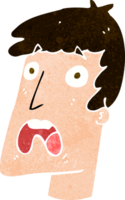 tecknad chockad man png