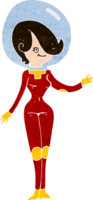 cartoon ruimte vrouw png