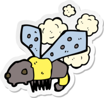 sticker of a cartoon bee png