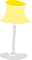 flat color illustration of lamp png