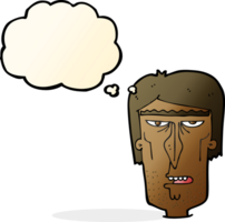 cartoon angry face with thought bubble png