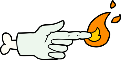 cartoon zombie hand pointing png