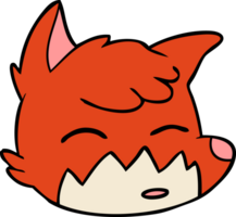 cartoon fox face png