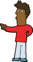 cartoon man pointing png