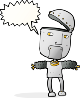 funny cartoon robot with open head with speech bubble png