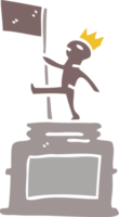 estátua de monumento de doodle de desenho animado png