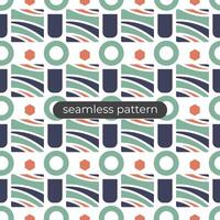 Geometric design background with seamless patern style vector
