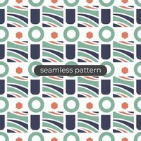 Geometric design background with seamless patern style vector