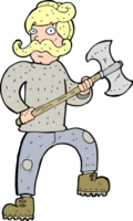 cartoon man with axe png