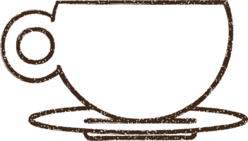 tazza di disegno a carboncino png