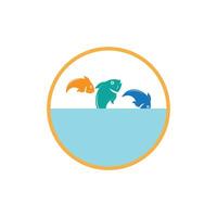 pescado logo modelo elemento símbolo vector