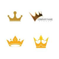 corona logo modelo icono ilustración diseño vector